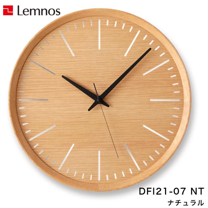 Lemnos（レムノス） 掛け時計 壁掛け時計 Fluct フラクト DFI21-07 BK