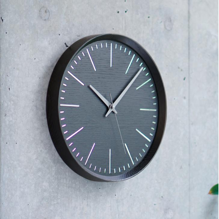 Lemnos（レムノス） 掛け時計 壁掛け時計 Fluct フラクト DFI21-07 BK