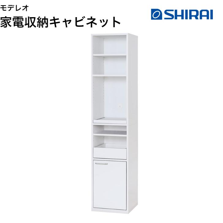 白井産業 モデレオ MDL-1840SL MODELEO レンジ台 家電収納キャビネット スリムタイプ