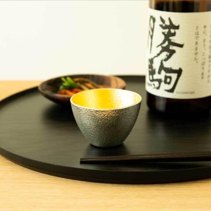 能作 ぐい呑み 大 金箔 511271 酒器 お猪口 盃 還暦祝い 退職祝い