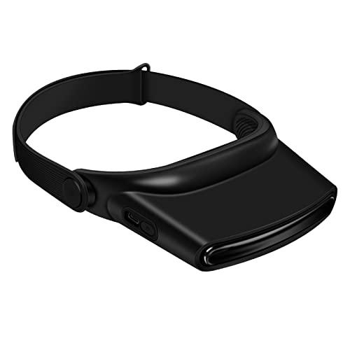 Lefon ヘッド扇風機 ヘッドセット扇風機 携帯扇風機 usb充電式 風量3段階調節 両手解放 BBQ/旅行/オフィス/アウトドア/花火大会