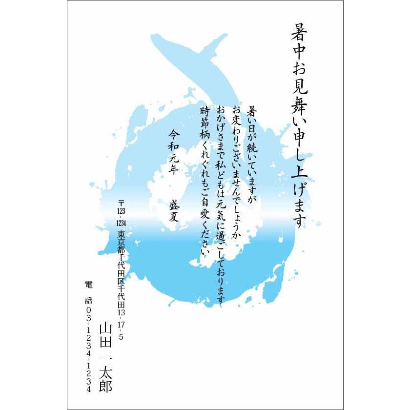 暑中見舞い ポイント2倍 くじ付き 62円 付き 官製 はがき かも