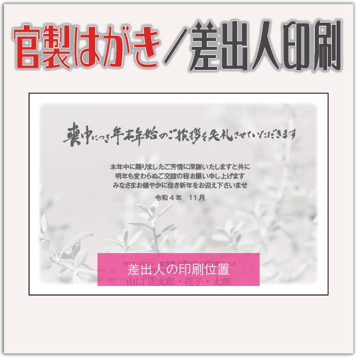 喪中はがき 喪中葉書 官製はがき 枚 22年 差出人印刷込み デザイン Mkc239 あすつく Mochu Mkc239p Ari 紙ってるyahoo 店 通販 Yahoo ショッピング