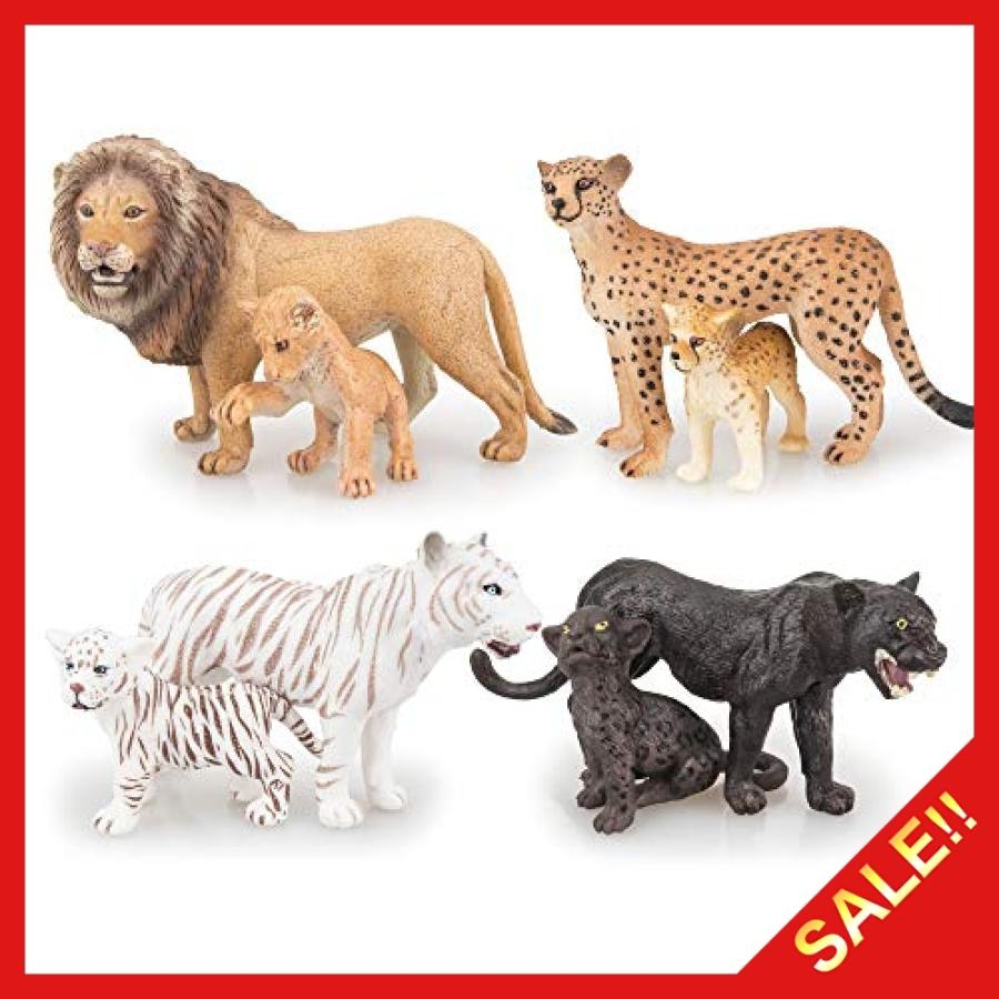 Toymany 動物フィギュア フィギュアセット 動物家族 ライオン トラ ヒョウ チーター パンサーズ 子 Jng Ospitalita Store 通販 Yahoo ショッピング