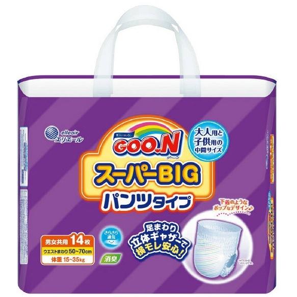 GOO.N 大王製紙 グーンスーパーBIGパンツタイプ 14枚 6パック入り