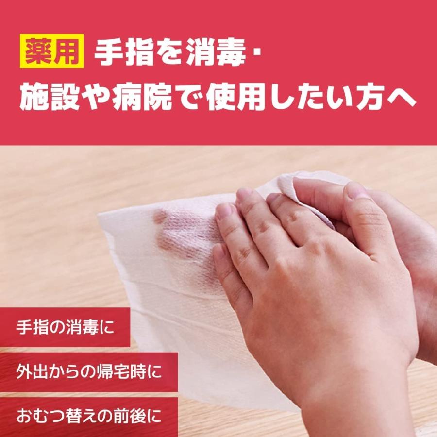 大王製紙　エリエール　薬用消毒できるアルコールタオル　つめかえ用70枚　24パック入り　まとめ買い　送料無料