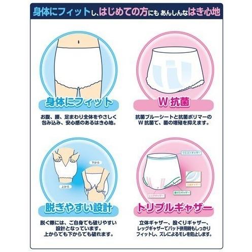 カミ商事　エルモア　いちばんうす型フィットパンツ　M〜Lサイズ　16枚&times;4パック　まとめ買い　送料無料
