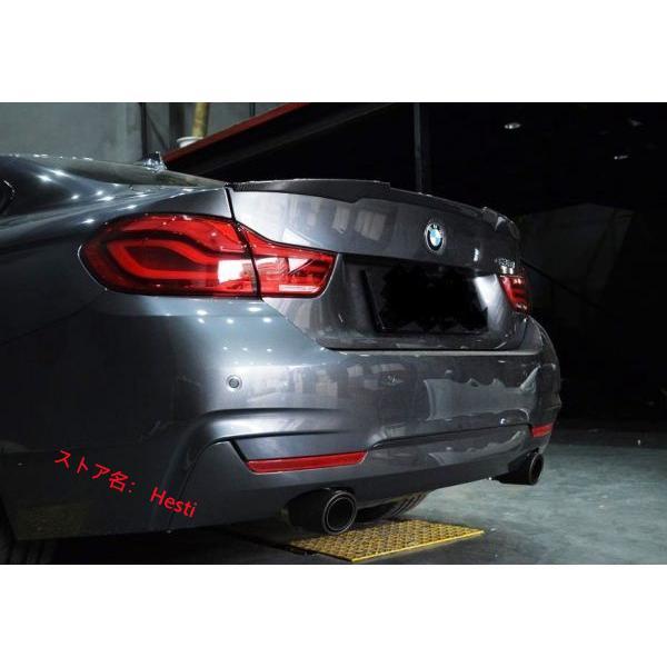 BMW F32 F36 4シリーズクーペ用 Mスタイル カーボントランクスポイラー/リアスポイラー/ウイング/カーボンスポイ/320/335/クロスカーボン｜kamiyashouten8｜03