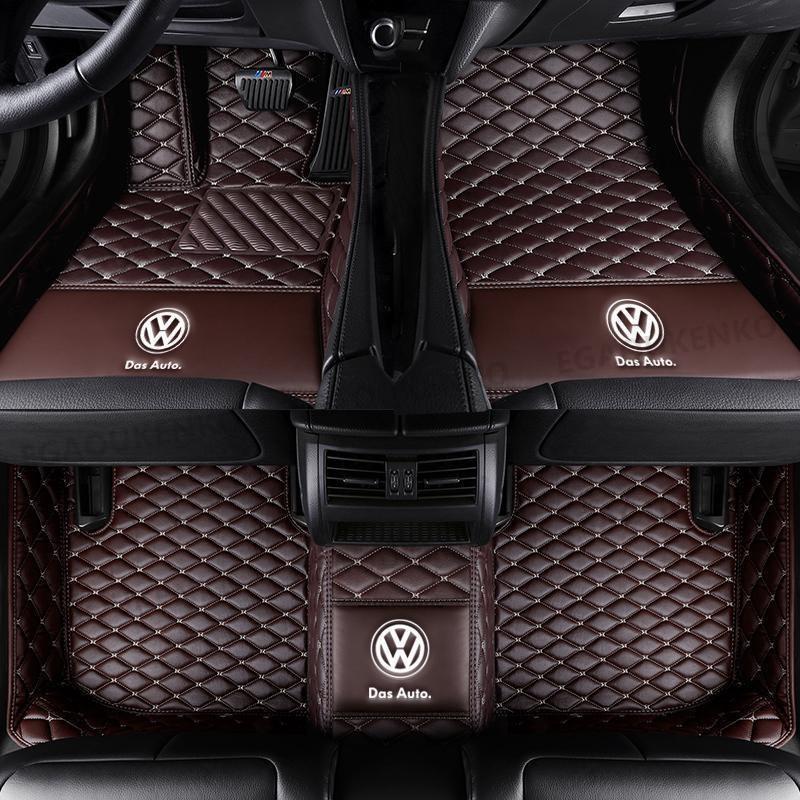 フォルクスワーゲン Volkswagen ボーラ C52 C53 2018~ ロゴ フロアマット 車用 本革 内装品 高級 前後座席 右ハンドル用｜kamiyashouten8｜03