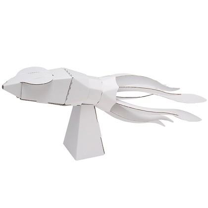 ダンボール工作キット ダイオウイカ Hacomo Ika 家具のカミゼン 通販 Yahoo ショッピング