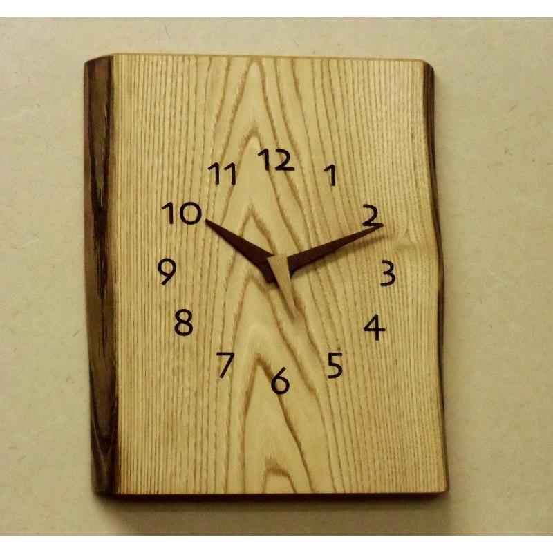 サ*ン様 珍しい栗の木製円形掛時計 直径約30cm、厚さ約3cm