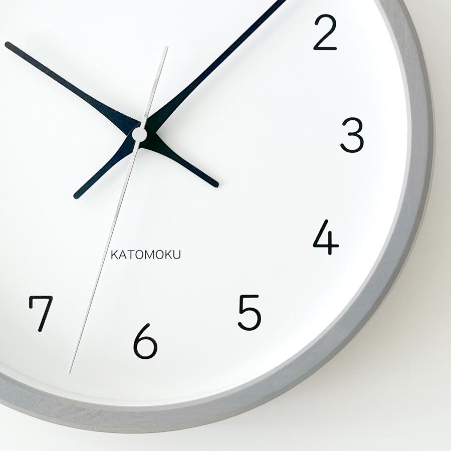 壁掛け時計 電波時計 KATOMOKU muku clock 13 グレー km-104GRRCS SKP