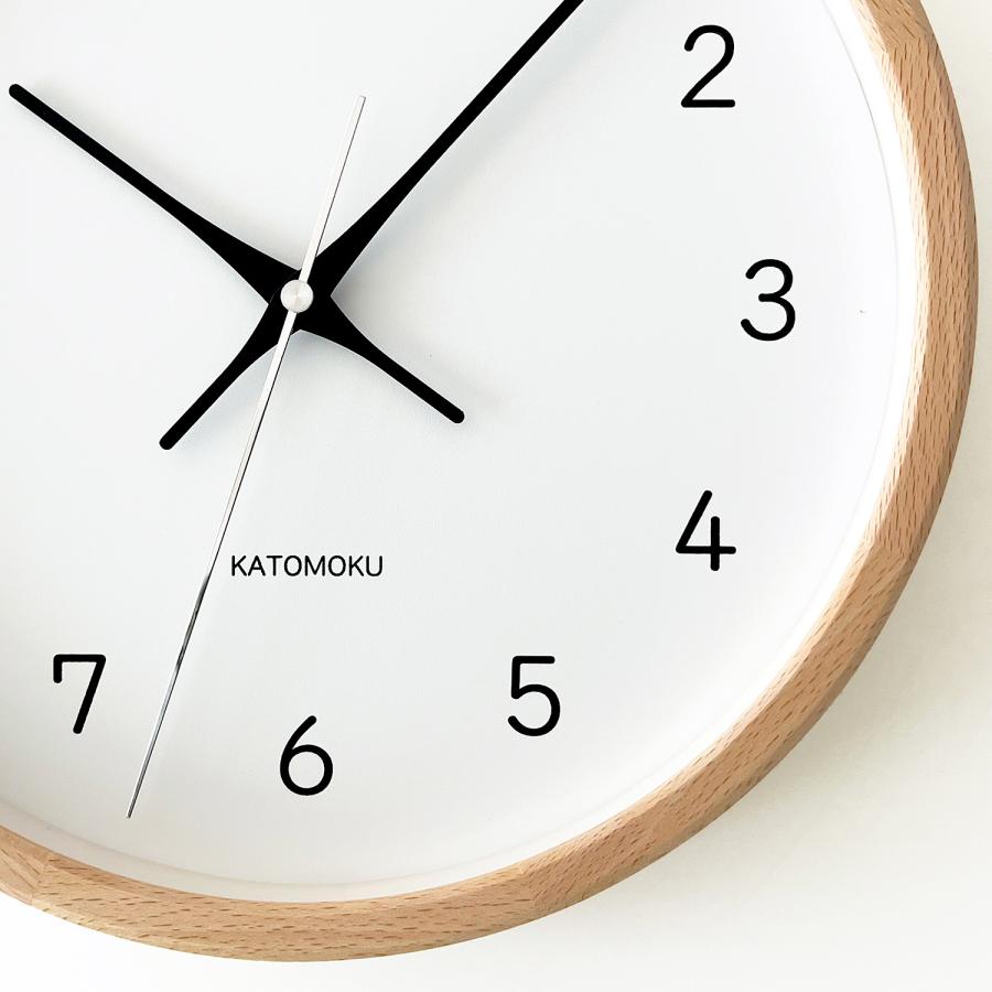 壁掛け時計 電波時計 KATOMOKU muku clock 13 ビーチ km-104NARC 連続