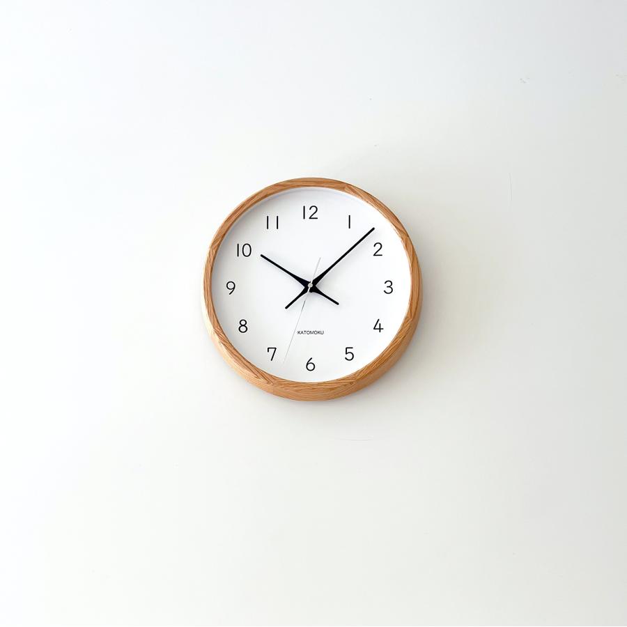 壁掛け時計 電波時計 KATOMOKU muku clock 13 オーク km-104OARC 連続