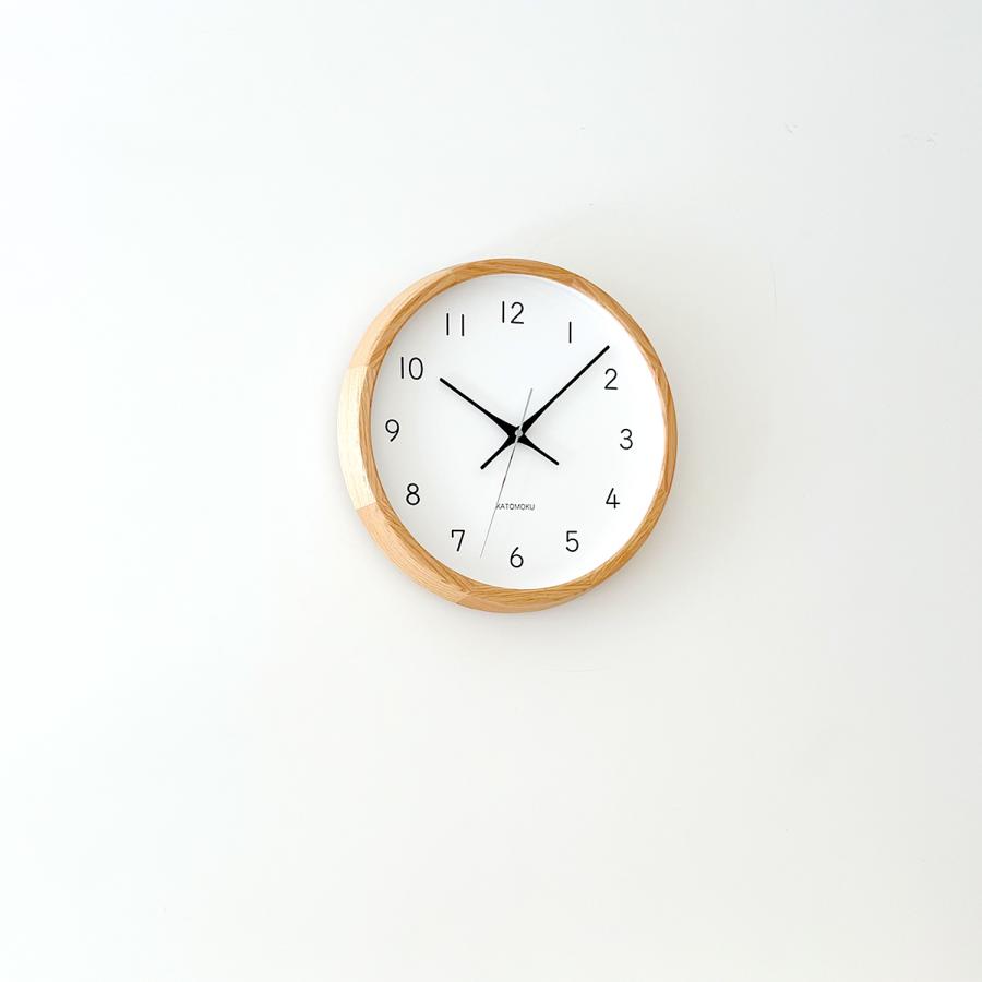 壁掛け時計 電波時計 KATOMOKU muku clock 13 オーク km-104OARC 連続