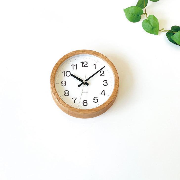 壁掛け時計 電波時計 KATOMOKU muku clock 16 オーク km-108OARC 連続