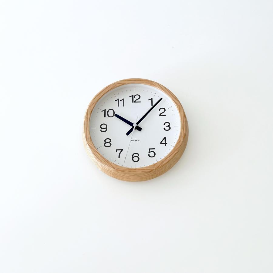 壁掛け時計 電波時計 KATOMOKU muku clock 16 オーク km-108OARC 連続