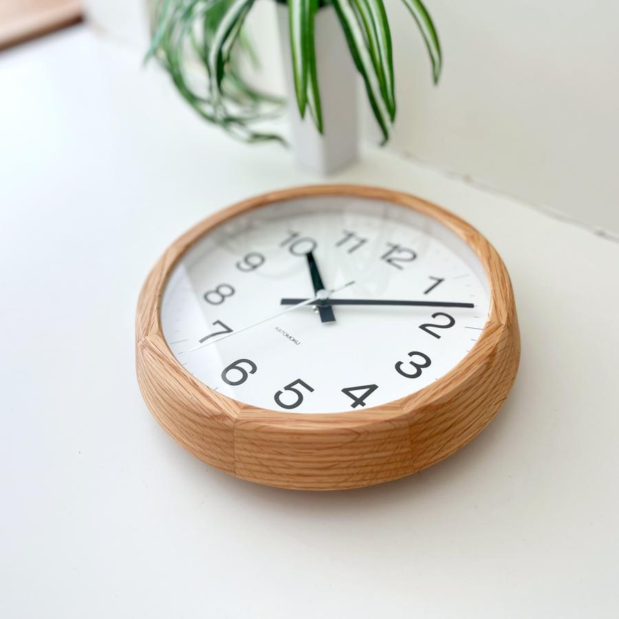 壁掛け時計 電波時計 KATOMOKU muku clock 16 SKP オーク km-108OARCS