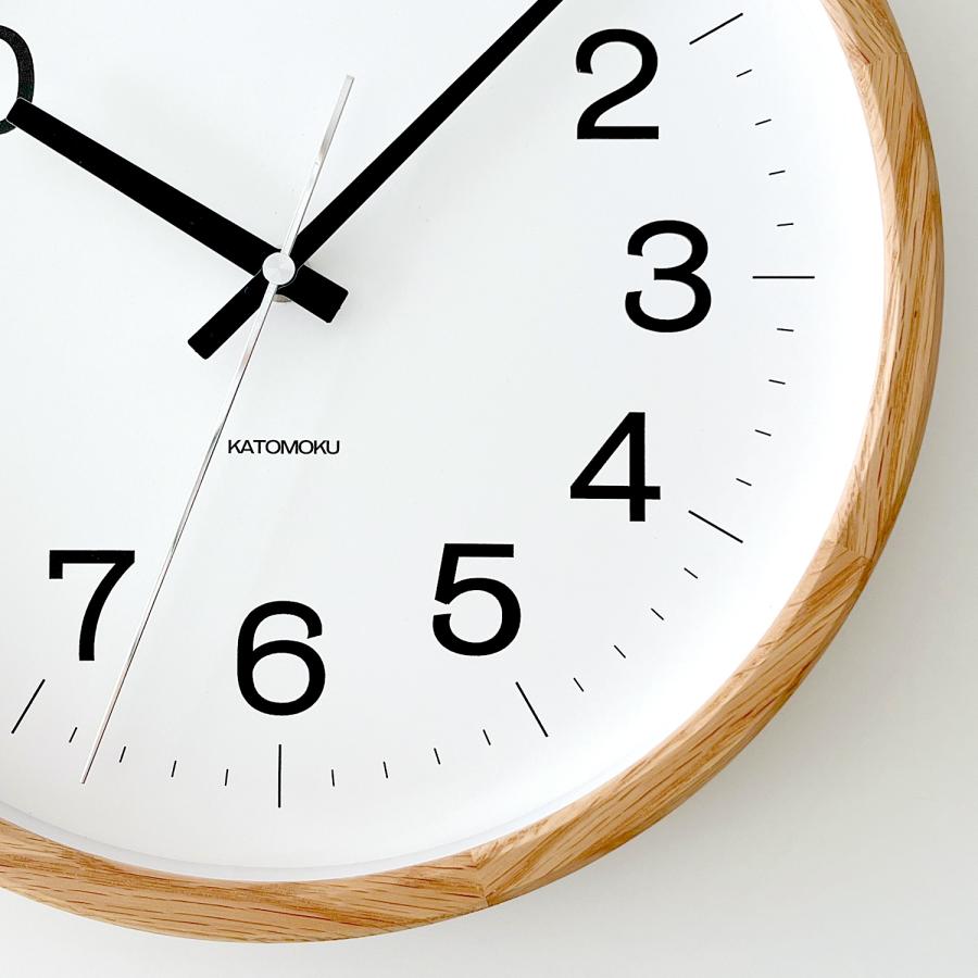 KATOMOKU muku 16km-1130ARCS skp電波時計 壁掛け時計 電波時計 KATOMOKU muku clock 16 L-size オーク km