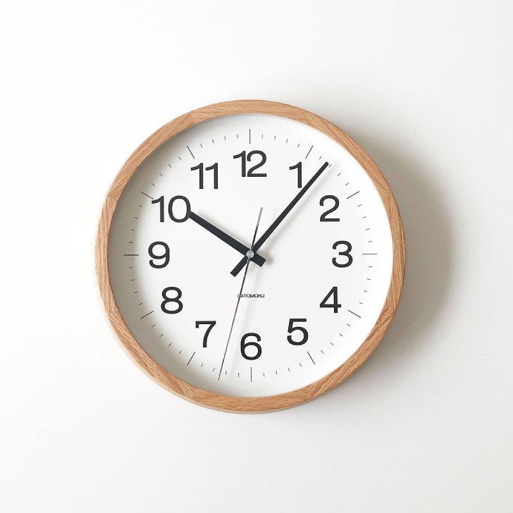 壁掛け時計 電波時計 KATOMOKU muku clock 16 L-size SKP オーク km