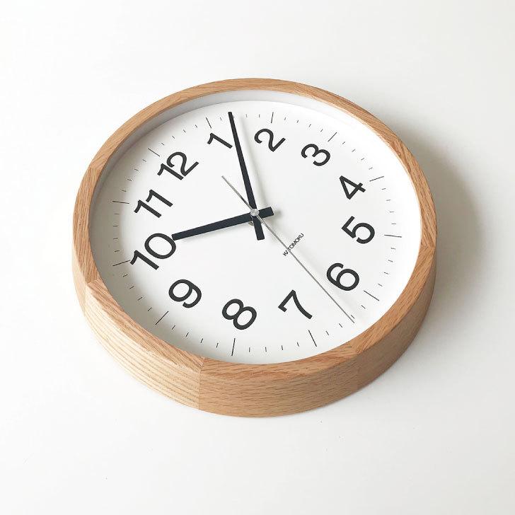 壁掛け時計 電波時計 KATOMOKU muku clock 16 L-size SKP オーク km