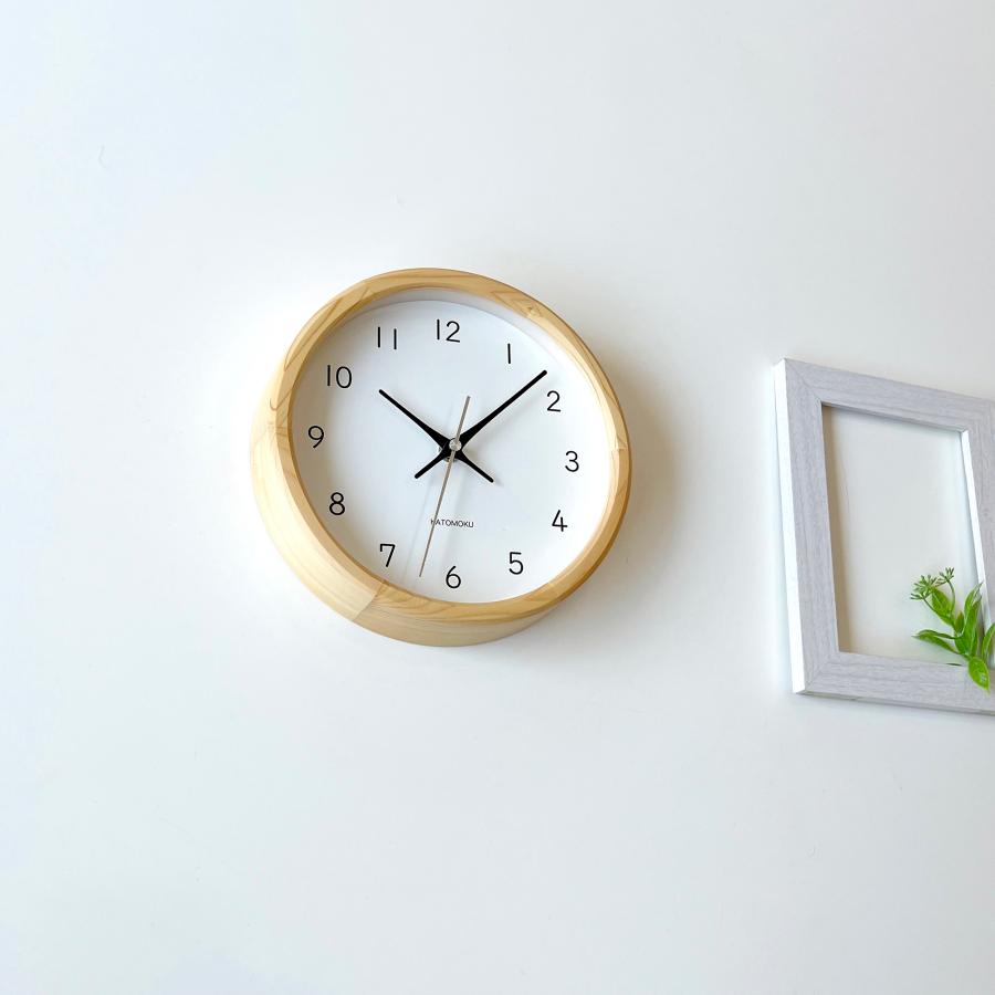 壁掛け時計 KATOMOKU muku clock 19 ヒノキ km-130HI 小さいサイズ