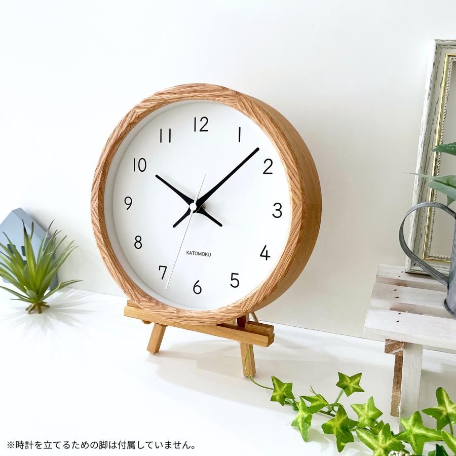 壁掛け時計 電波時計 KATOMOKU muku clock 16 オーク km-130OARC 連続