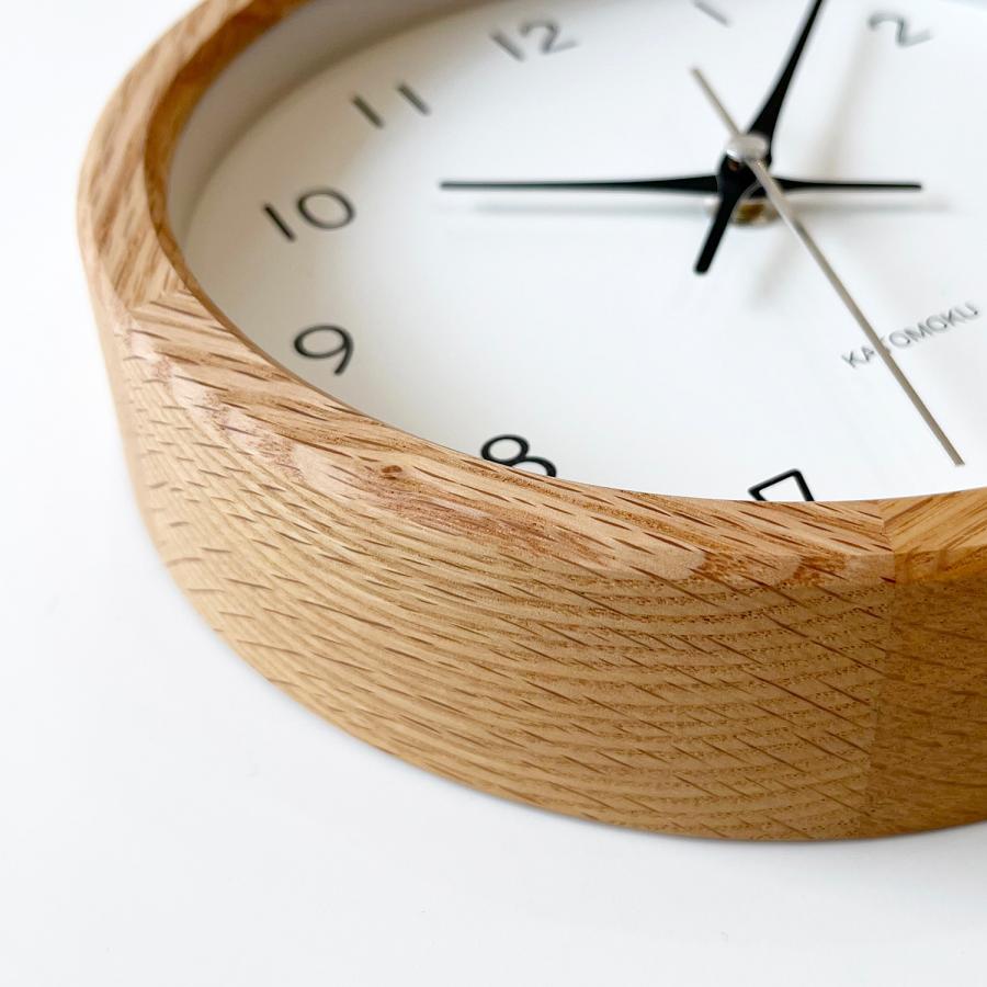 壁掛け時計 電波時計 KATOMOKU muku clock 19 SKP オーク km-130OARCS