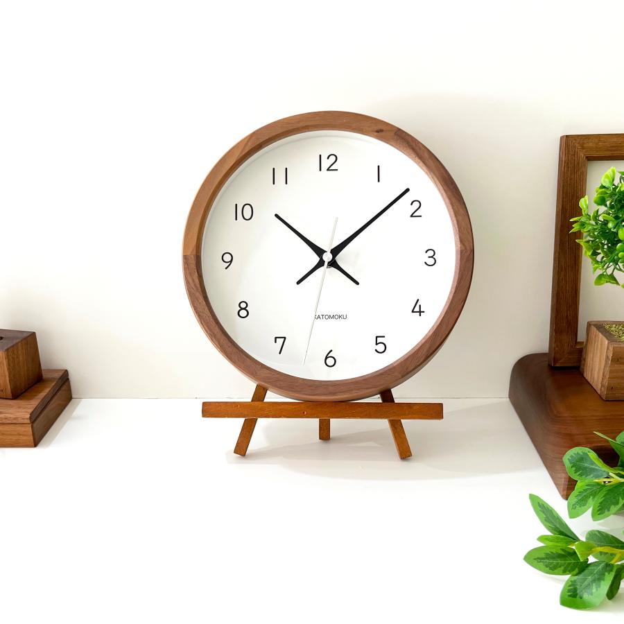 壁掛け時計 電波時計 KATOMOKU muku clock 19 SKP ウォールナット km