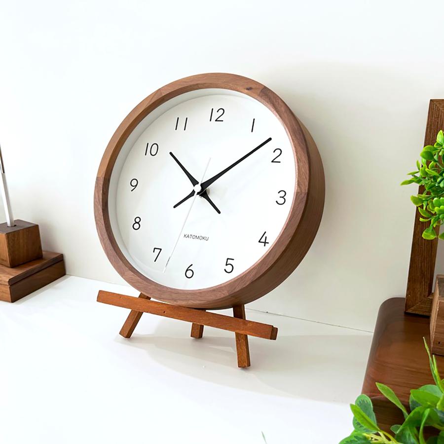 壁掛け時計 電波時計 KATOMOKU muku clock 19 SKP ウォールナット km