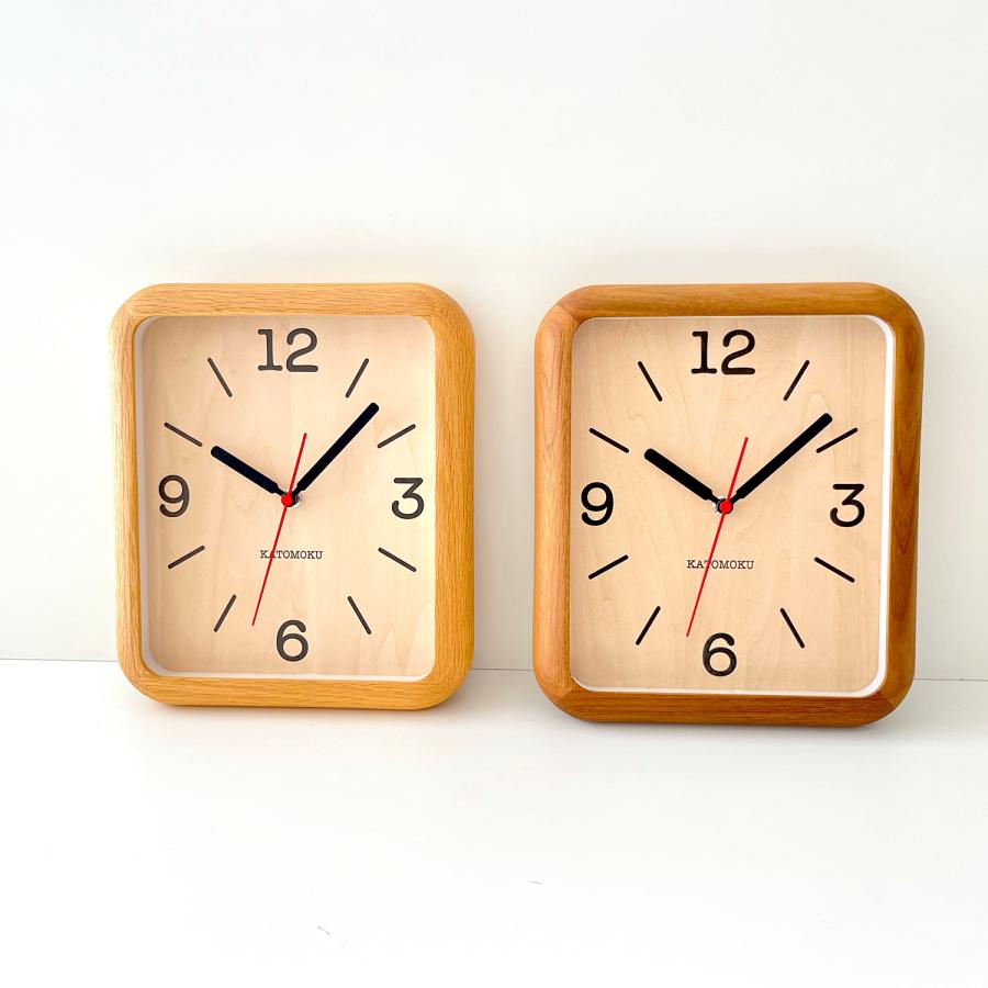壁掛け時計 電波時計 KATOMOKU muku clock 20 オーク km-133OARC 連続 