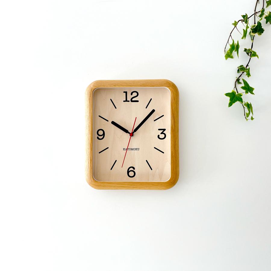 壁掛け時計 電波時計 KATOMOKU muku clock 20 SKP オーク km