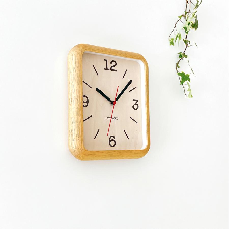壁掛け時計 電波時計 KATOMOKU muku clock 20 SKP オーク km-133OARCS