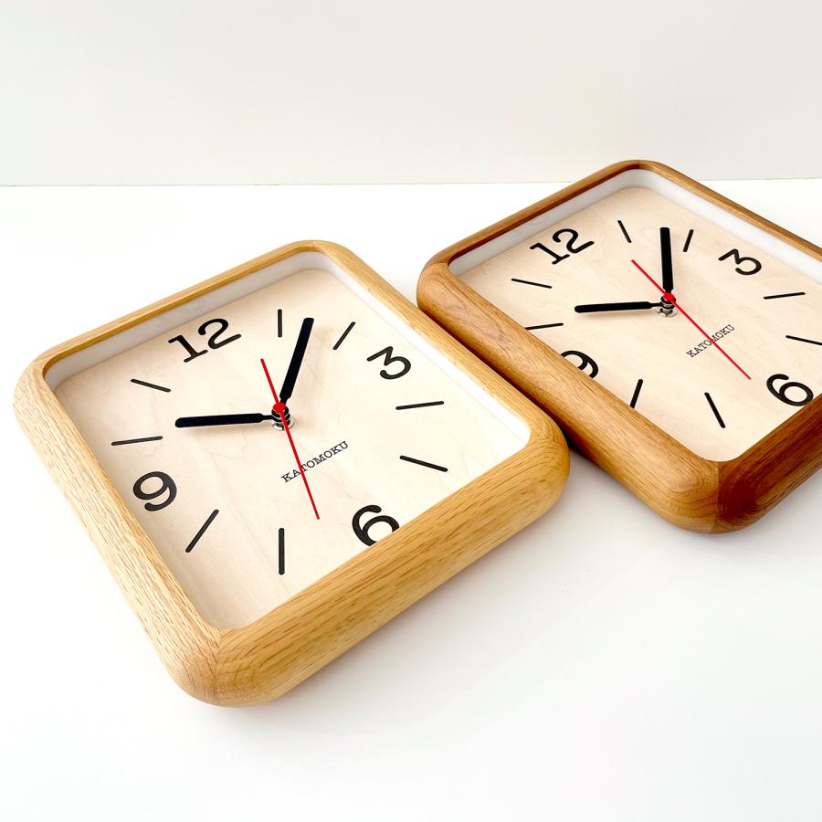 壁掛け時計 電波時計 KATOMOKU muku clock 20 ウォールナット km