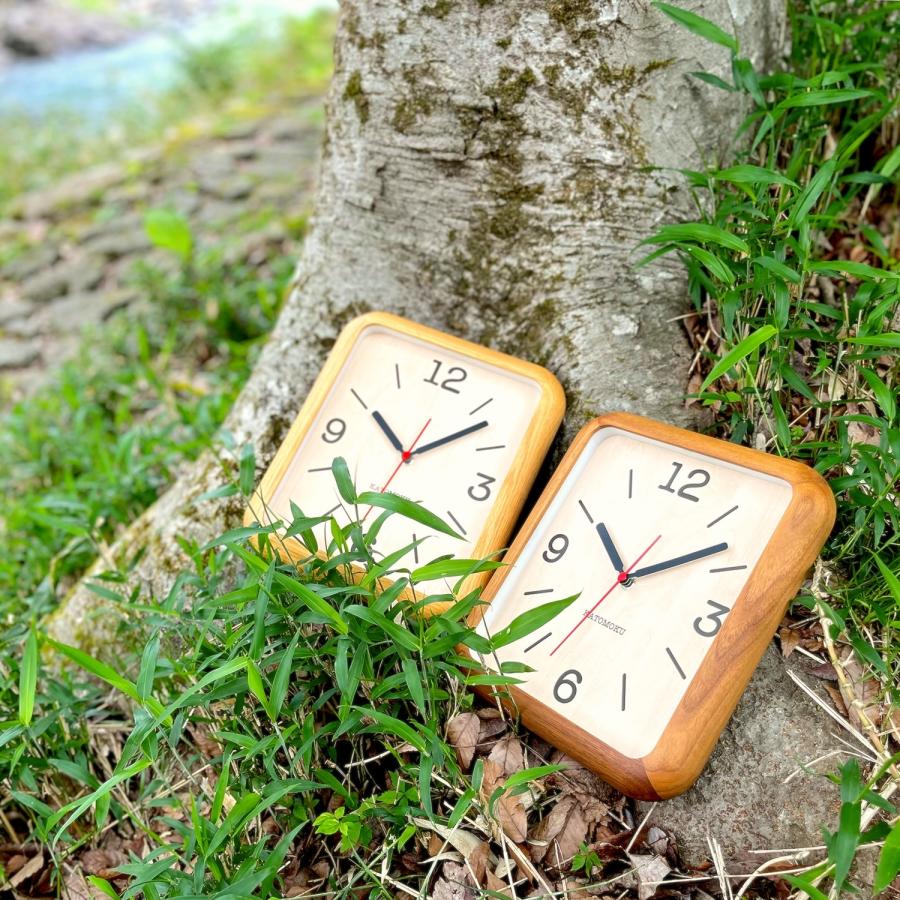 壁掛け時計 電波時計 KATOMOKU muku clock 20 ウォールナット km