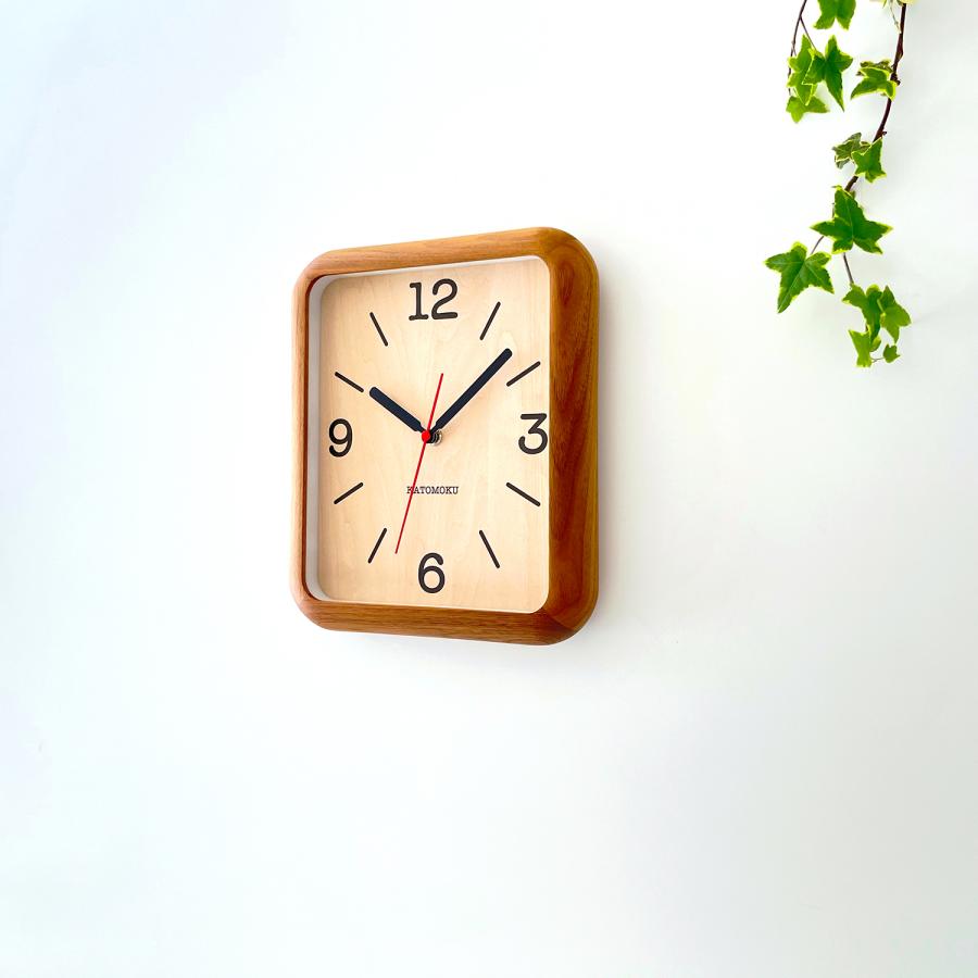 壁掛け時計 電波時計 KATOMOKU muku clock 20 ウォールナット km
