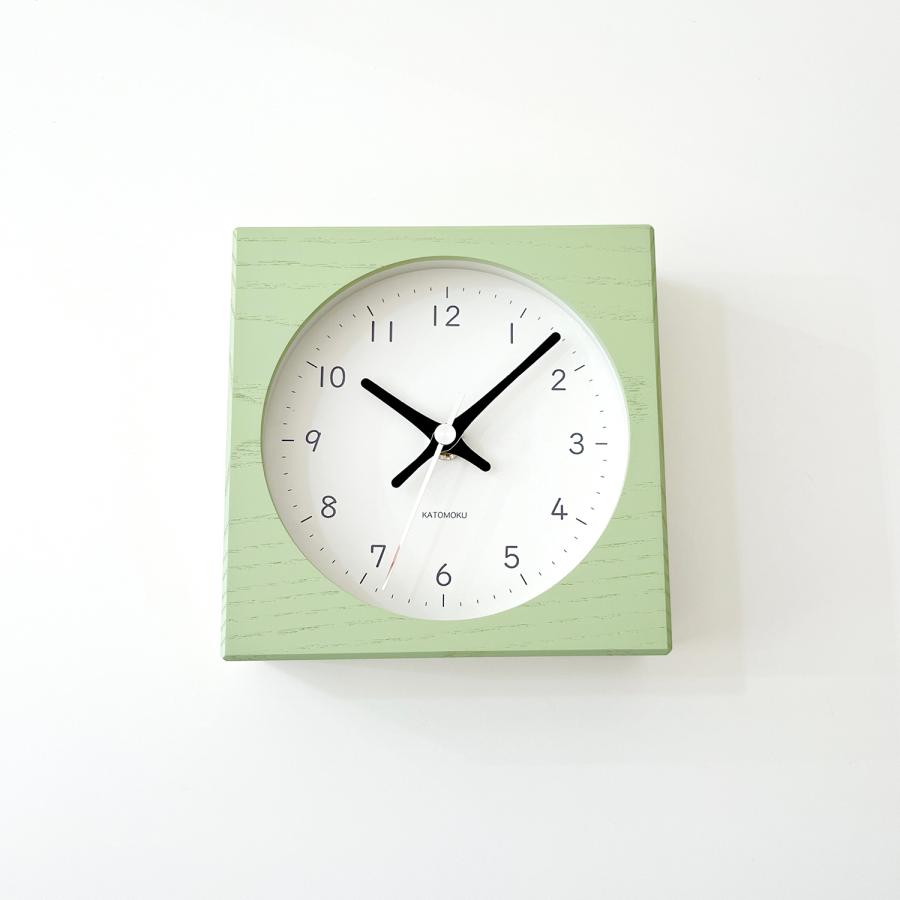 置き時計 電波時計 KATOMOKU dual use clock 9 グリーン km-135LGRC