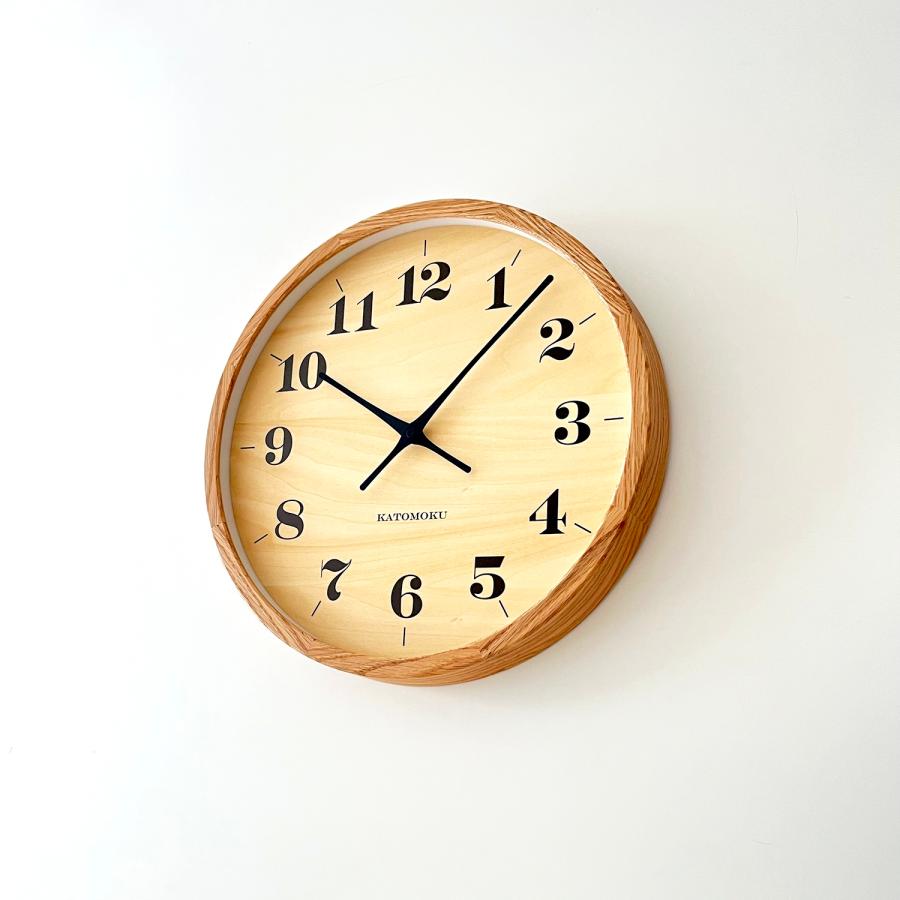 Katomoku SKP電波時計　オーク 壁掛け時計 SKP電波時計 KATOMOKU muku clock 22 LL-size オーク km