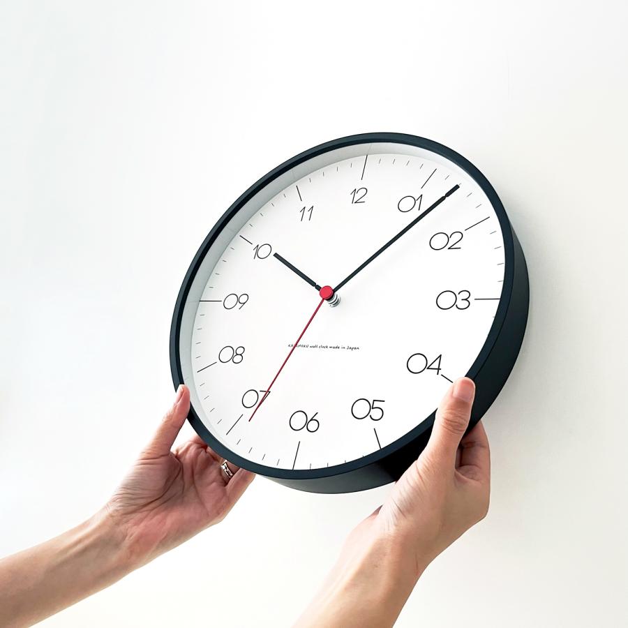 電波時計 壁掛け時計 KATOMOKU plywood clock 24 SKP電波 km-150RCS