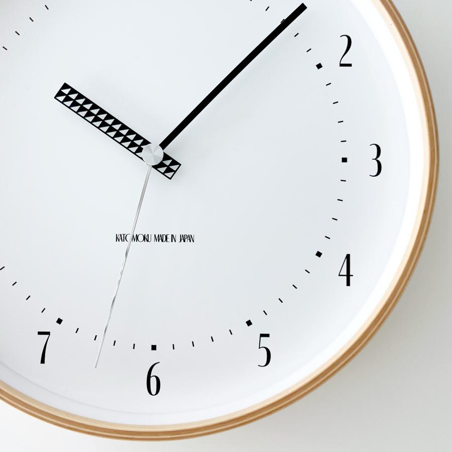 電波時計 壁掛け時計 KATOMOKU plywood clock 25 SKP電波 km-154RCS