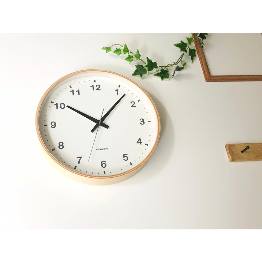 壁掛け時計 電波時計 KATOMOKU plywood clock L-size SKP 壁掛け時計 電波時計 KATOMOKU plywood clock L-size SKP