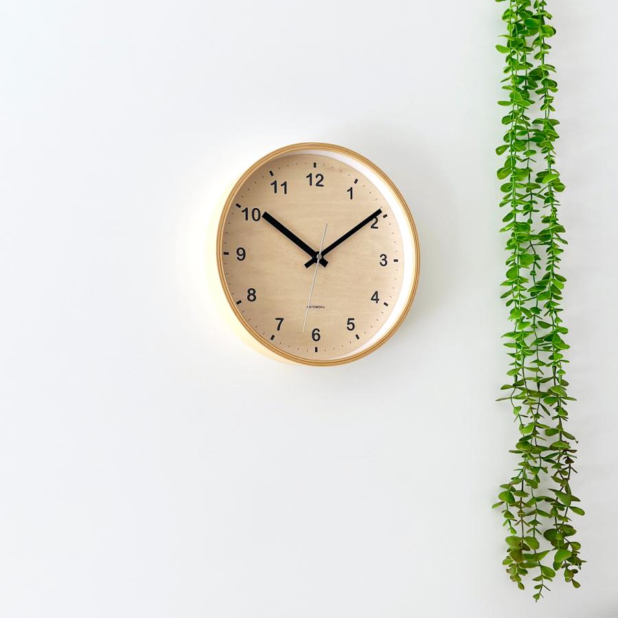 壁掛け時計 KATOMOKU plywood clock シナ文字盤 M-size km-34M 連続