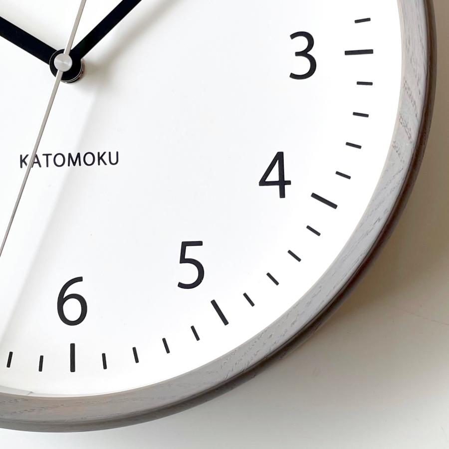 壁掛け時計 電波時計 KATOMOKU muku clock 4 グレー km-57GRRC 壁掛け時計 電波時計 KATOMOKU muku clock 4 グレー km-57GRRC