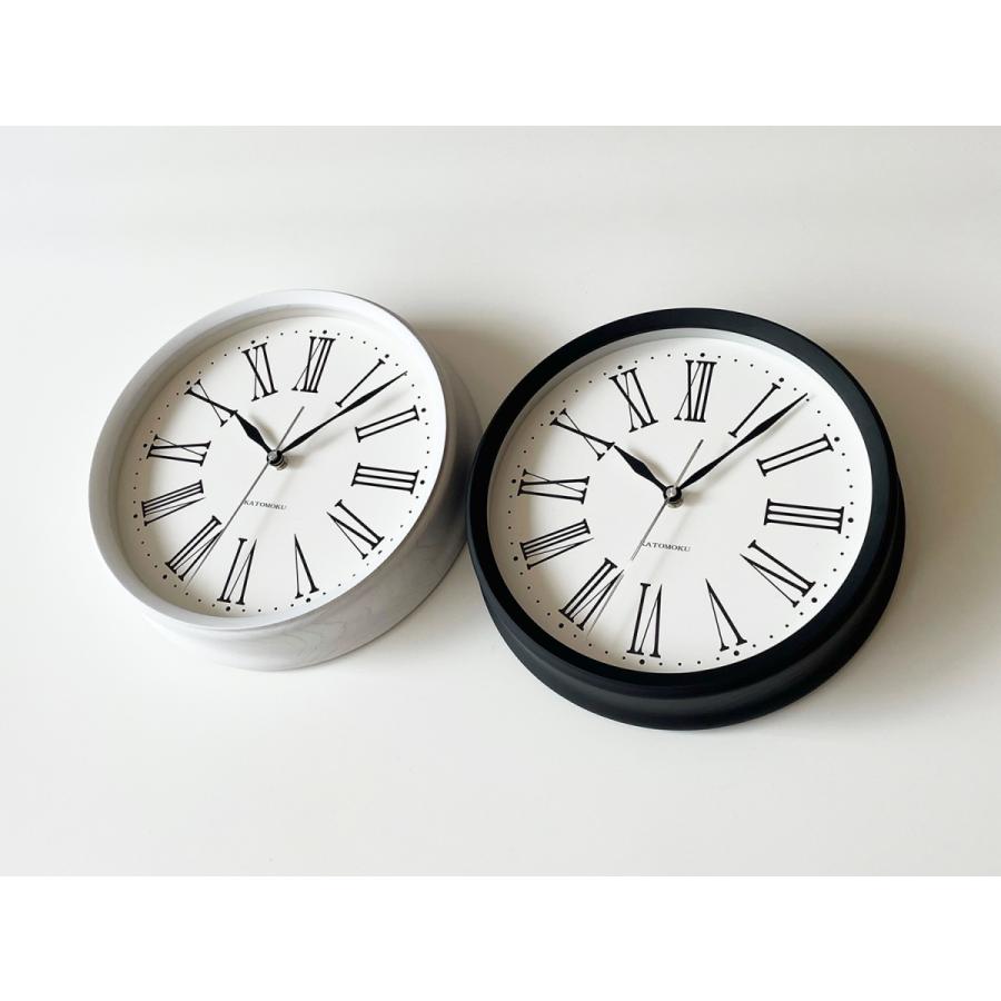 壁掛け時計 電波時計 KATOMOKU muku clock 5 ブラック km-58BKRC 連続