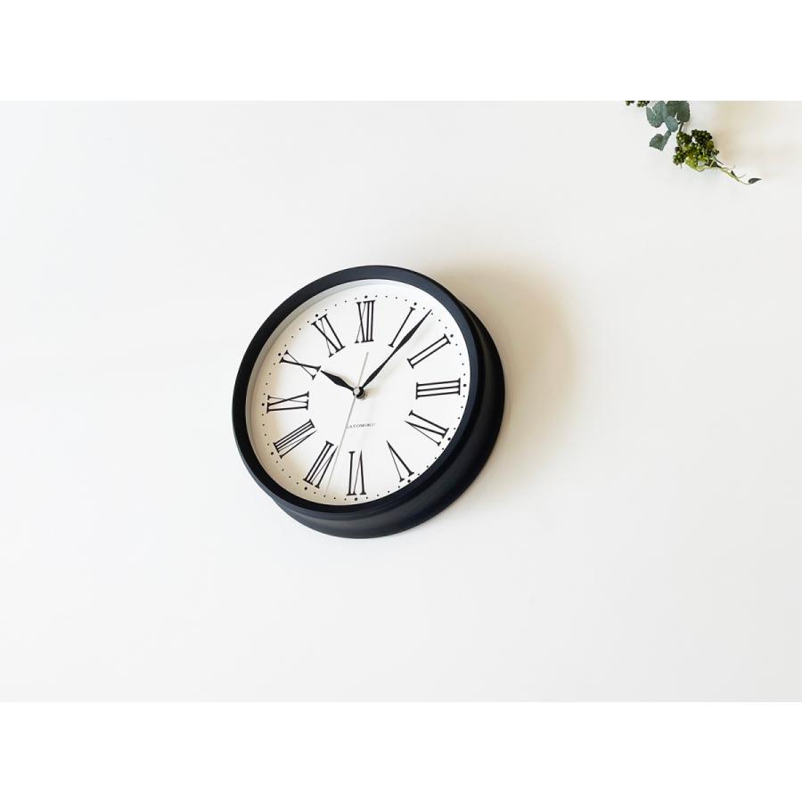 壁掛け時計 電波時計 KATOMOKU muku clock 5 ブラック km-58BKRC 連続