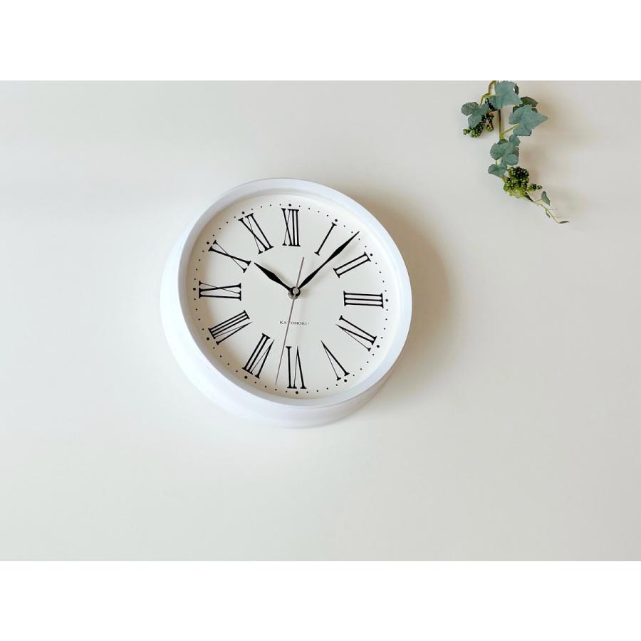 壁掛け時計 電波時計 KATOMOKU muku clock 5 ホワイト km-58WHRC 連続