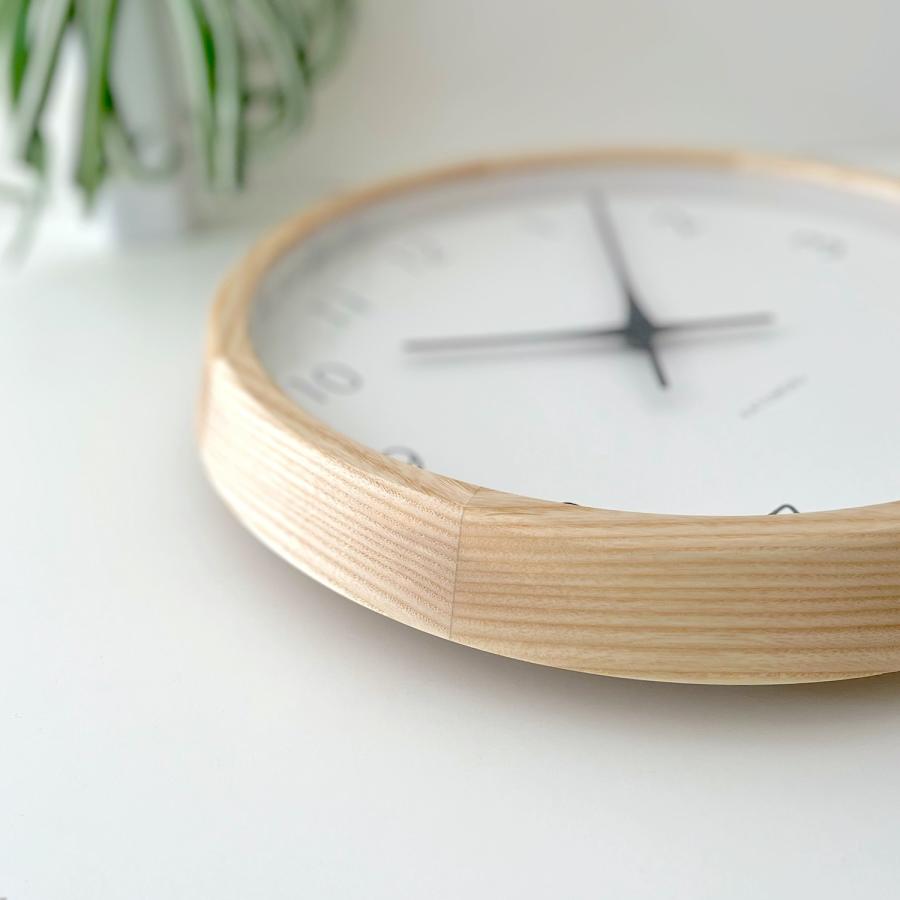 新品　KATOMOKU カトモク　電波時計　 壁掛け時計　オーク　レムノス 壁掛け時計 KATOMOKU muku clock 7 ナチュラル km-60NA 連続秒針 名