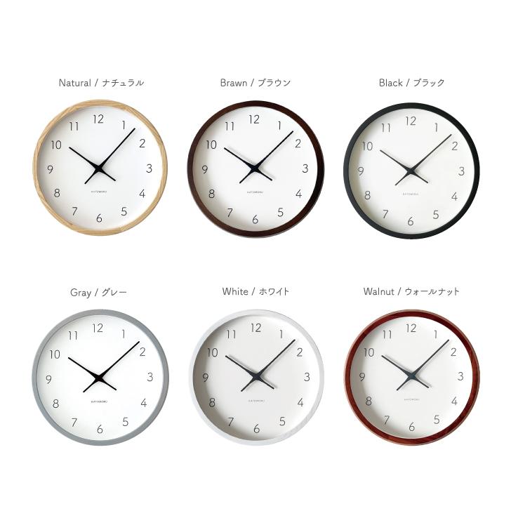 壁掛け時計 電波時計 KATOMOKU muku clock 7 ナチュラル km-60NARC