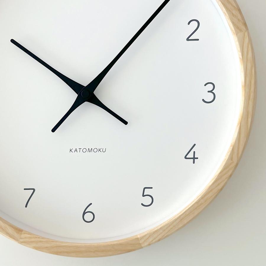 KATOMOKU壁掛け電波時計 壁掛け時計 電波時計 KATOMOKU muku clock 7 ナチュラル km-60NARC