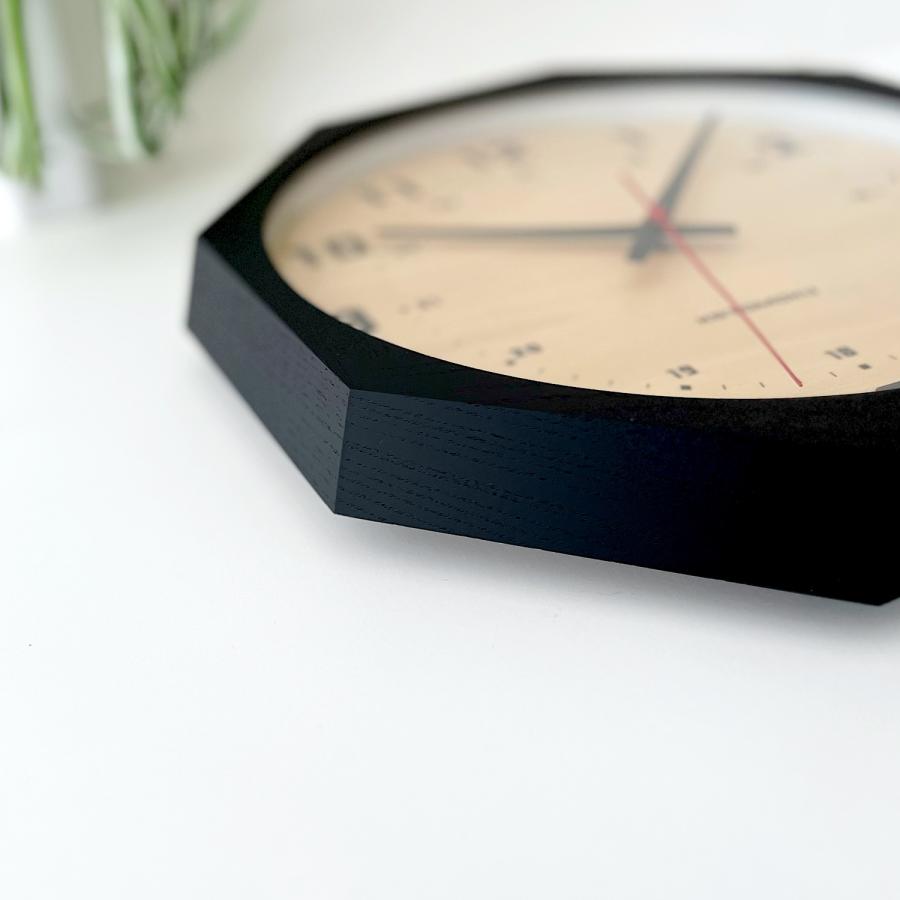 壁掛け時計 電波時計 KATOMOKU muku clock 8 八角形 km-81RCS8 SKP電波